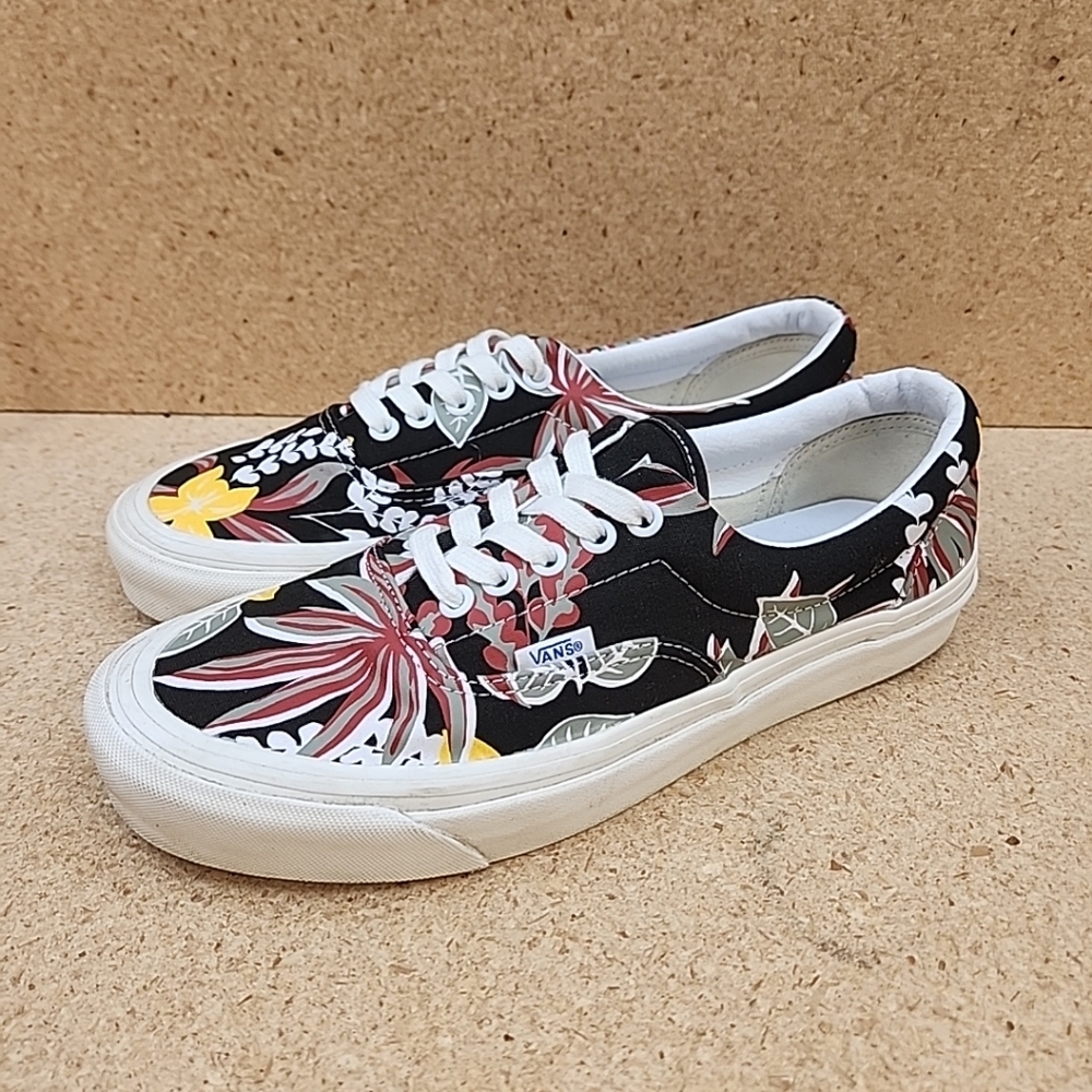 Vans Era 95 DX Aloha Mens Size 9 Red Black Athletic Skate Shoes Sneakers